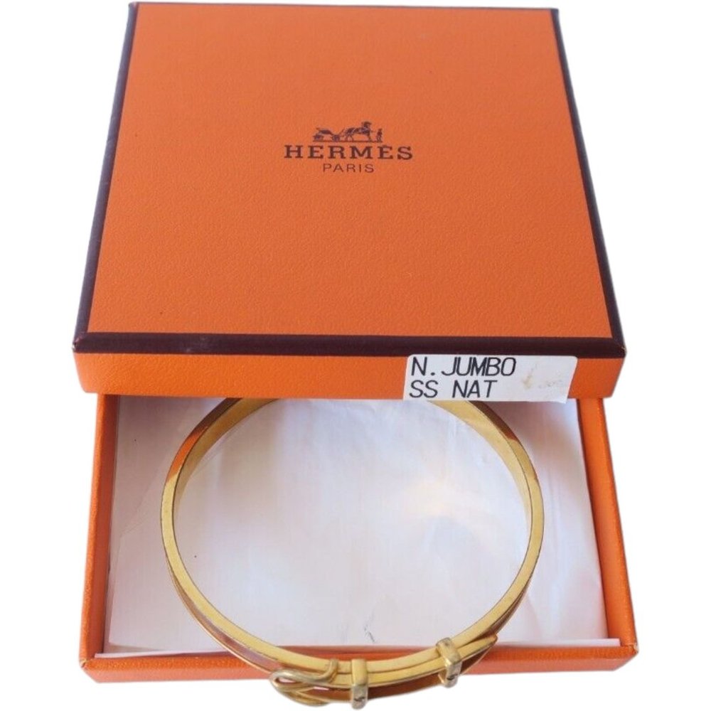 978249M Hermes Bracelet Bangle Orange - Picture 1 of 14